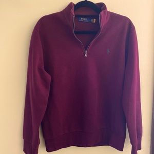 Slightly used men’s medium Polo Ralph Lauren half zip sweater